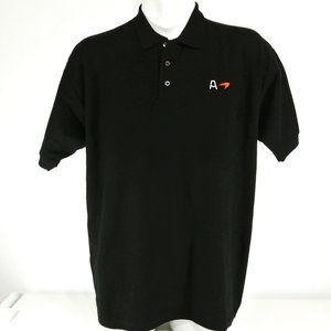 ARROW McLAREN Indycar Racing Team Shirt Black Polo NEW Size L Large